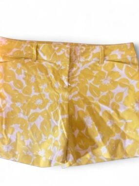 The Limited Yellow and White Floral Chino Shorts